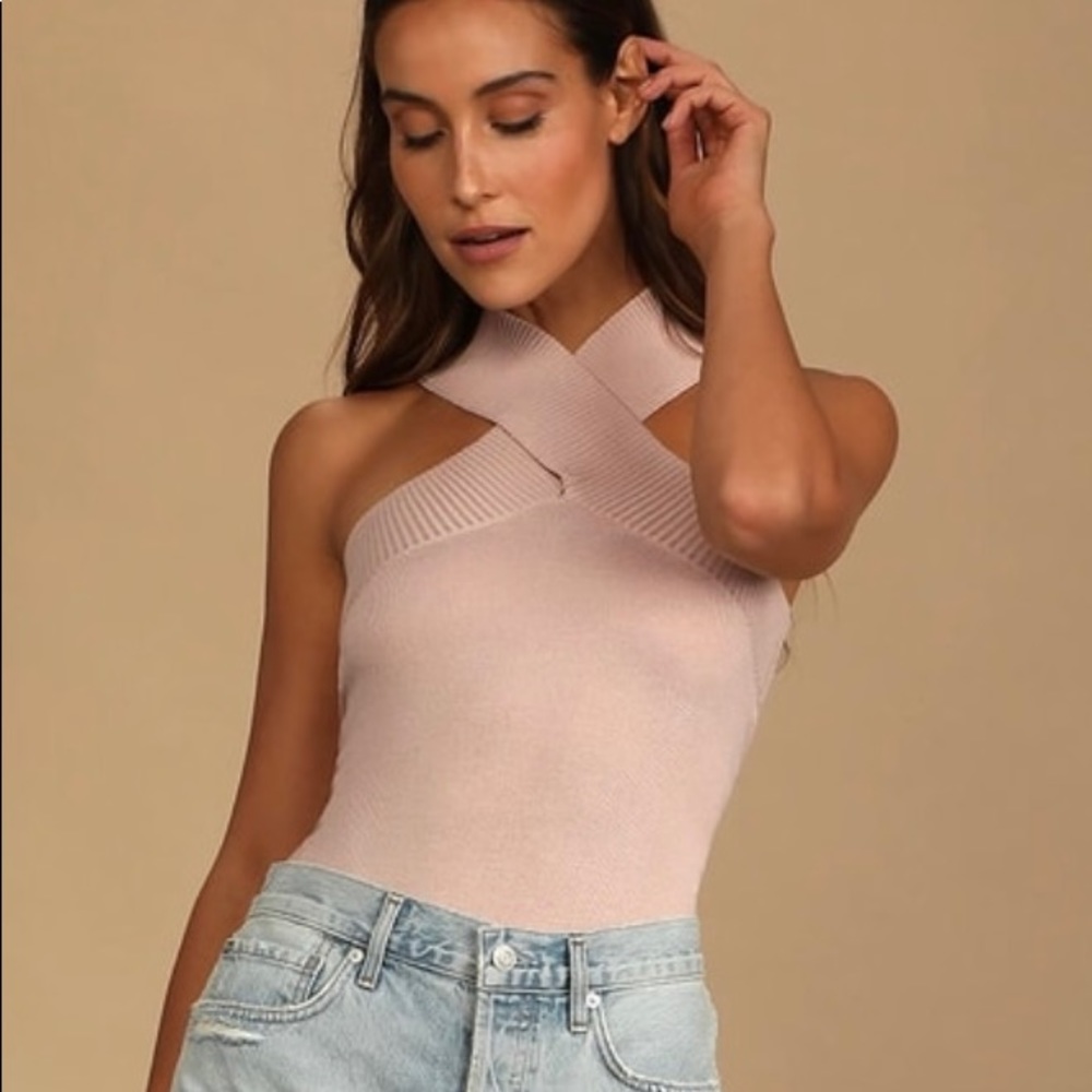 Lulus Knit Sleeveless Bodysuit